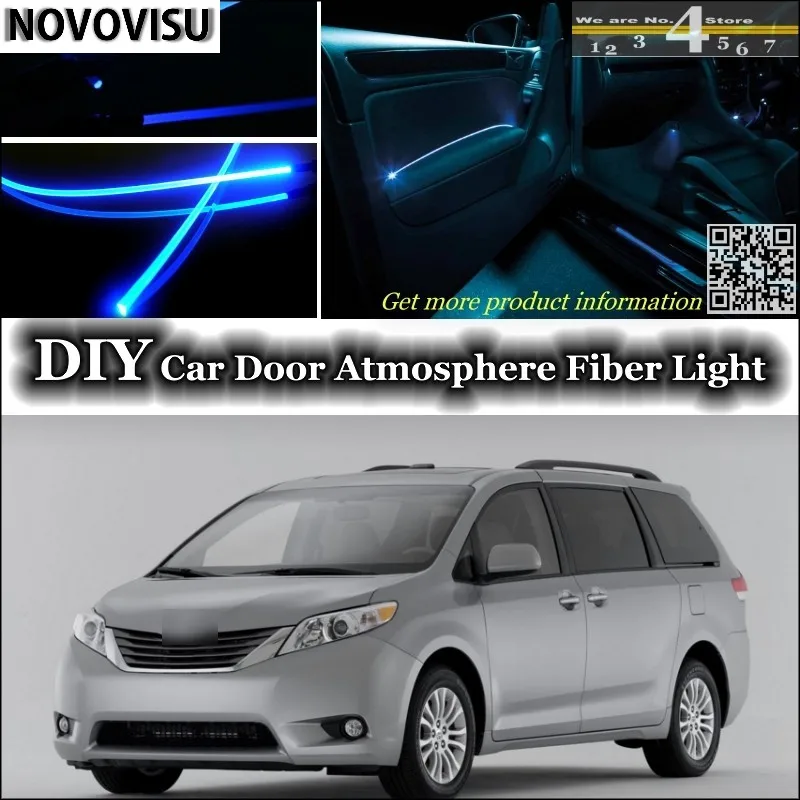 Novovisu для TOYOTA Sienna подкладке окружающий свет атмосферу волоконные оптические фары
