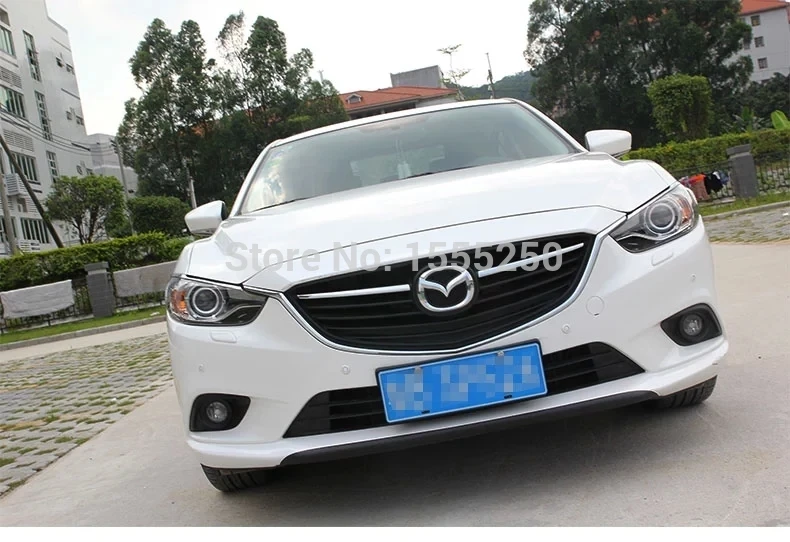 Передняя решетка радиатора автомобиля декоративная для Mazda 6 atenza 2014 2015 ABS chrome 2