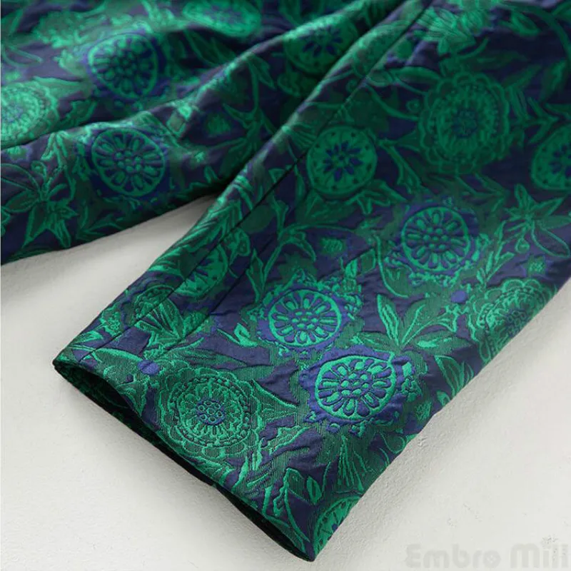 Женский костюм из 2 предметов винтажное жаккардовое пальто вискозы с цветочным