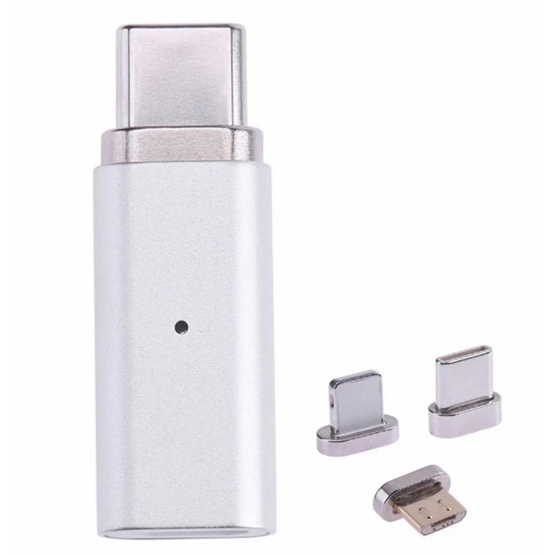 3-в-1 микро-флеш-накопитель USB с гнездовым для Тип-C/Android/IOS мужской магнитный металлический переходник маленький Размеры светильник Вес и легко носить с собой три Цвета