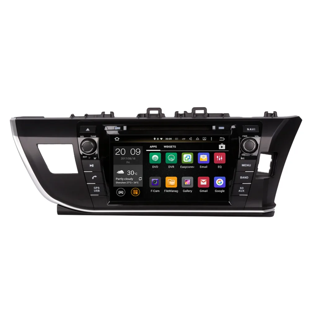 Android 8.0 Octa Core 4GB+32GB Car PC GPS Navi Head Unit For Toyota Corolla 2013- Right Hand Driving Radio Stereo DVD Player | Автомобили