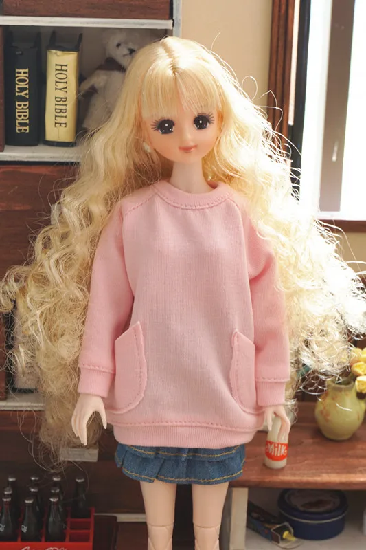 Свободная Одежда для куклы Blyth AZONE Chloe OB, свободные футболки с карманами для бойфренда, пальто, Одежда для куклы