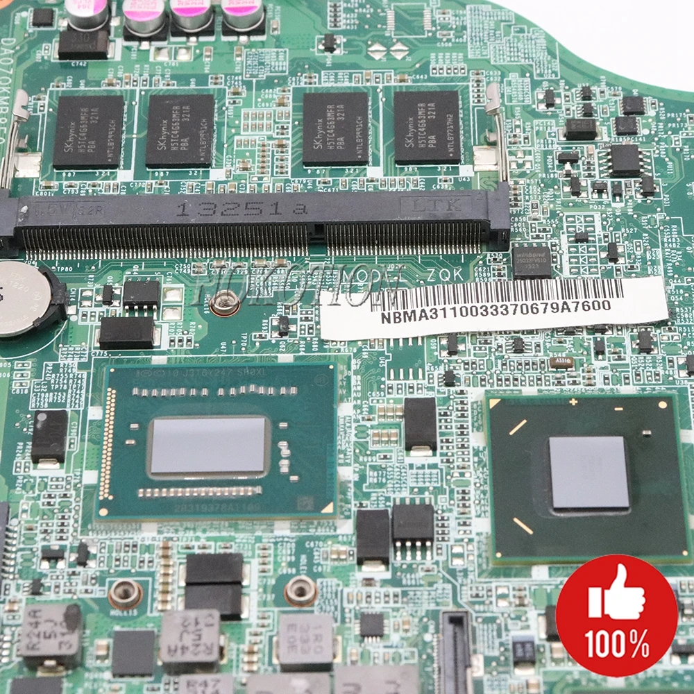 NOKOTION DA0ZQKMB8E0 NBMA311003 для acer aspire V5-572 V5-572G V5-472P Материнская плата ноутбука GT720M GPU DDR3 I5-3337U Процессор