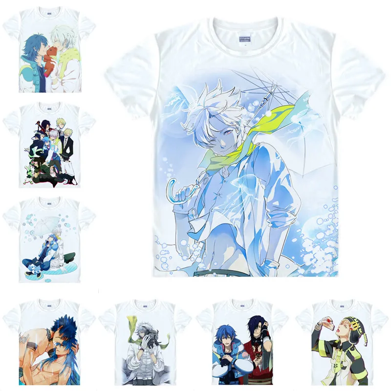 Camiseta de Anime japonés Coolprint, camisetas DRAMAtical Murder, Multi-estilo, manga corta, disfraz de Cosplay de Noiz Koujaku Aoba Segaraki