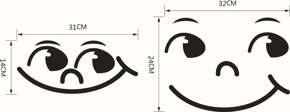 Настенные стикеры Smile для детской комнаты современные украшения спальни дивана