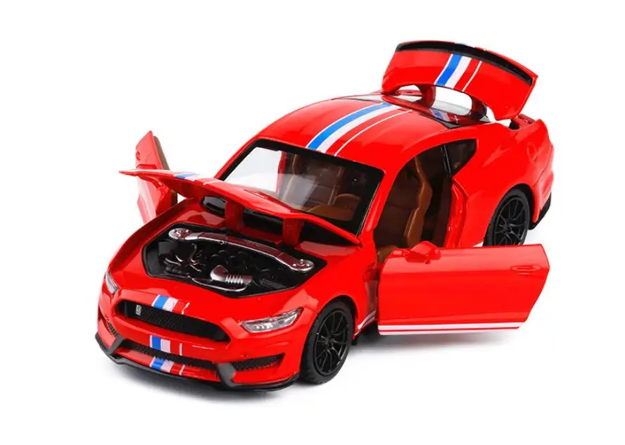 Высокая имитация 1:32 Ford Shelby модель автомобиля сплав оттягивающаяся назад Модель