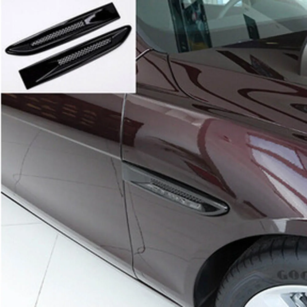 Внешние части Аксессуары для jaguar f pace f-pace fender shark gills капот двигателя боковой Вентиляционный Выход накладка наклейка