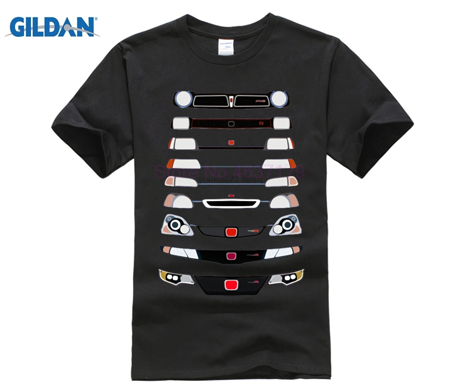 Японский стиль комиксов Civic evolution футболки для мужчин авто машина футболка