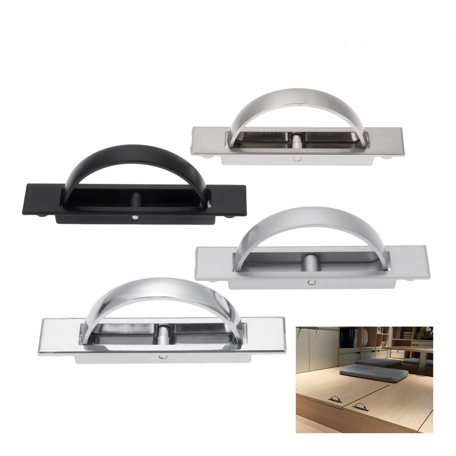 1 шт. скрытые ручки для мебели дверная ручка из цинкового сплава встраиваемая