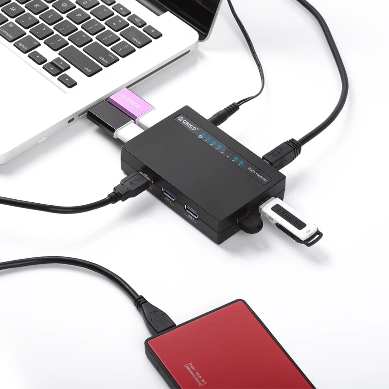ORICO USB 3 0 концентратор 7 портов с адаптером питания постоянного тока быстрая