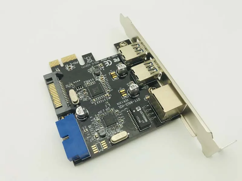 3 портовый Ethernet адаптер USB 0 концентратор 100/1000 Мбит/с PCI E RJ45 гигабитный сетевой LAN Usb