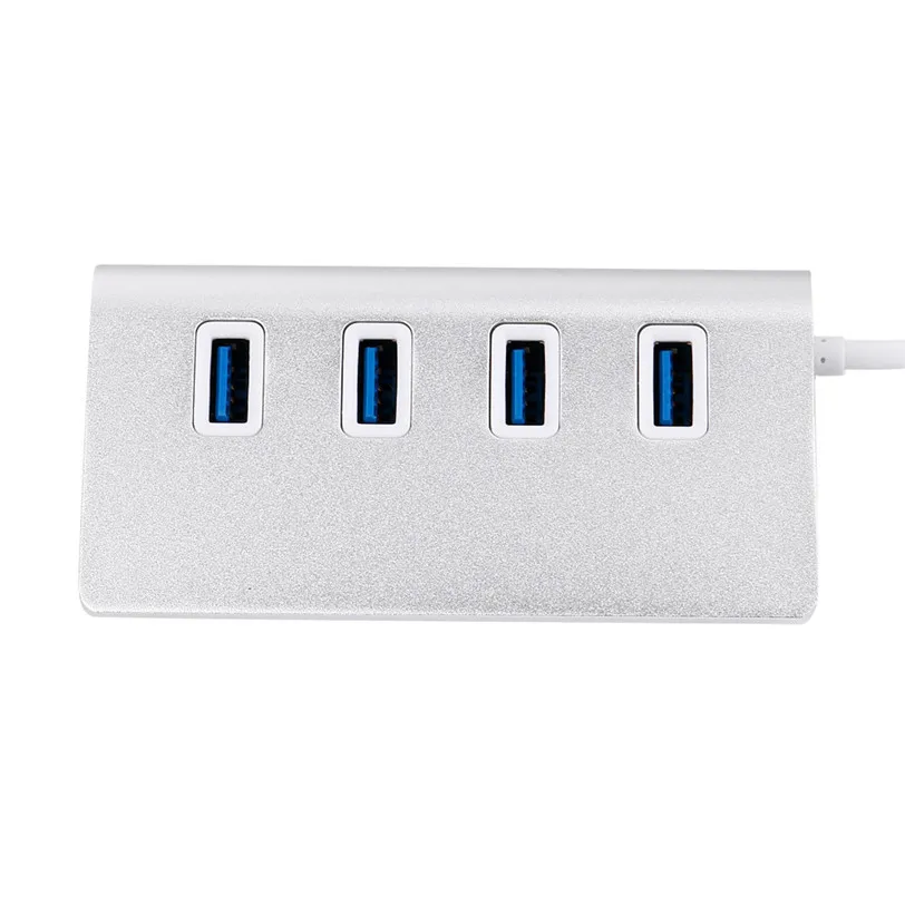 USB 3 0 4 портовый мультиконцентратор разветвитель Алюминиевый адаптер высокая