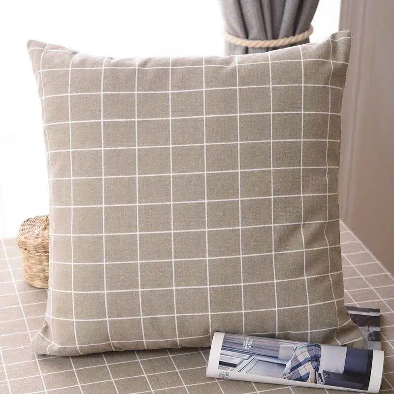 Meijuner зд обои белая серая полоса Геометрический стиль Лен Хлопок Чехлы для