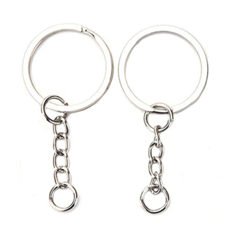20 шт серебряное короткое кольцо для ключей металлические кольца аксессуары из