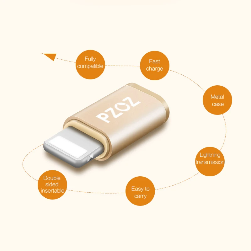 PZOZ type C адаптер для Micro USB для samsung кабель конвертер зарядки данных для iPhone X 8 7 6 xiaomi redmi 4x5 plus type-c OTG