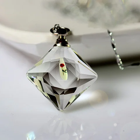10 шт граненый призматический рисовая подвеска флакончик формирование