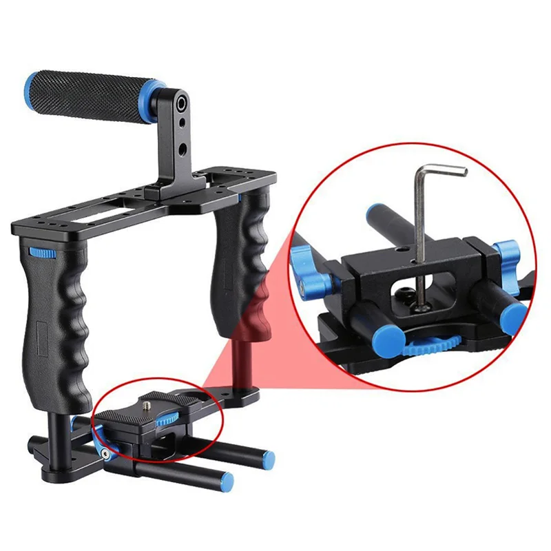 YELANGU C2 алюминиевый сплав Профессиональный DSLR камера клетка комплект с верхней