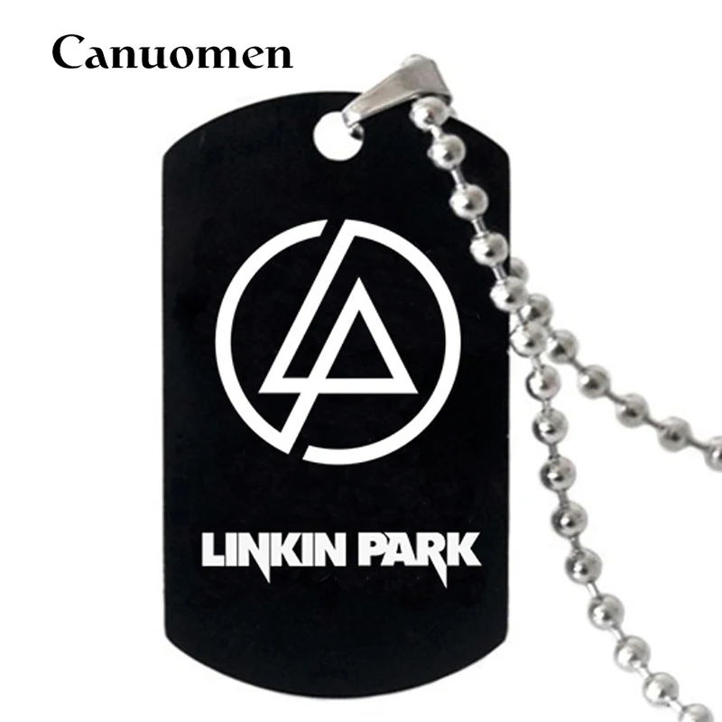 Canuomen Linkin Park Ожерелье Подвеска из нержавеющей стали черный подарок сувенир ожерелье s модные уникальные ювелирные изделия аксессуар