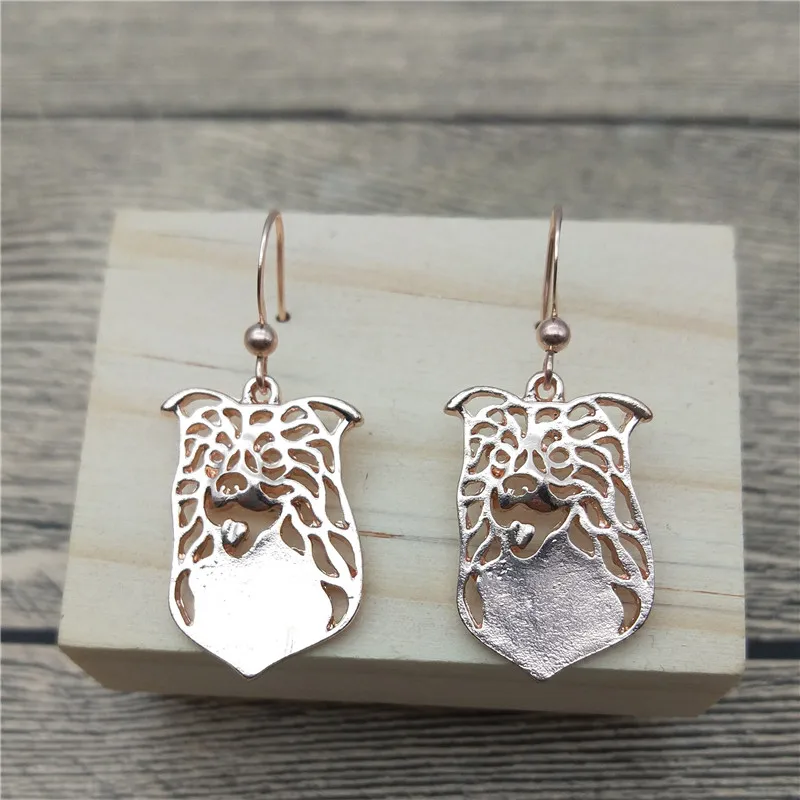 Серьги-капельки с кольцом модные стильные серьги-капельки серьги для собаки