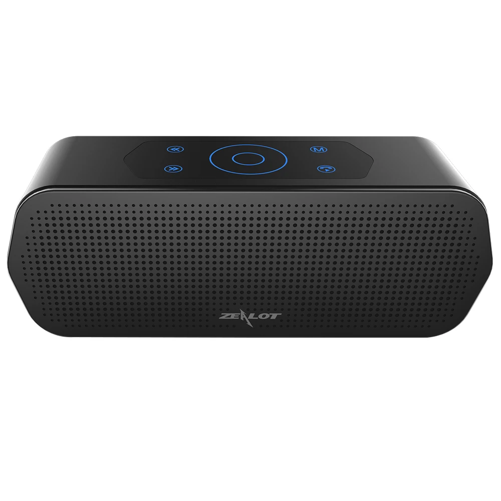 ZEALOT S20 Bluetooth беспроводной динамик сенсорное управление портативный сабвуфер 3D стерео звуковая система TF карта MP3 Воспроизведение с микрофоном