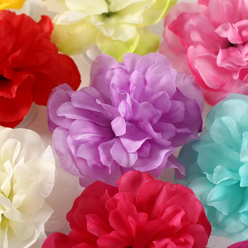 

New 50 pcs Simulation Dahlia Rose of single flower head DIY wedding Party Decoration silk Dahlia Rose wall arch row flower MG001