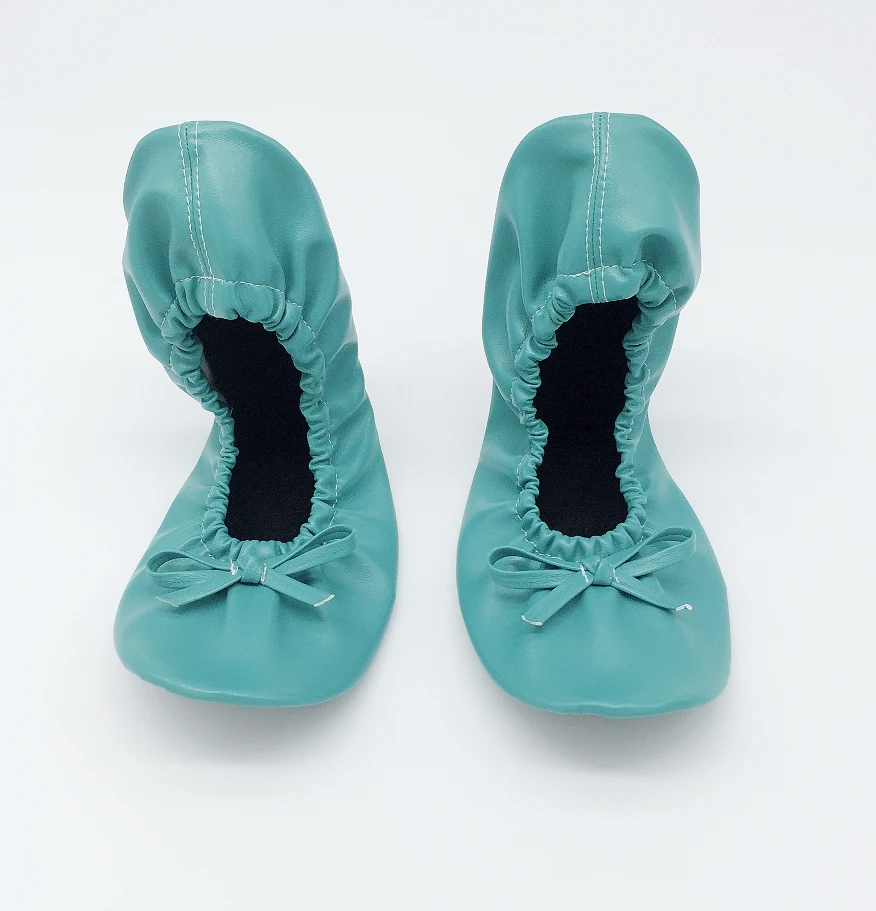 Бесплатная доставка! Оптовая продажа дешевые складные балетки из искусственной