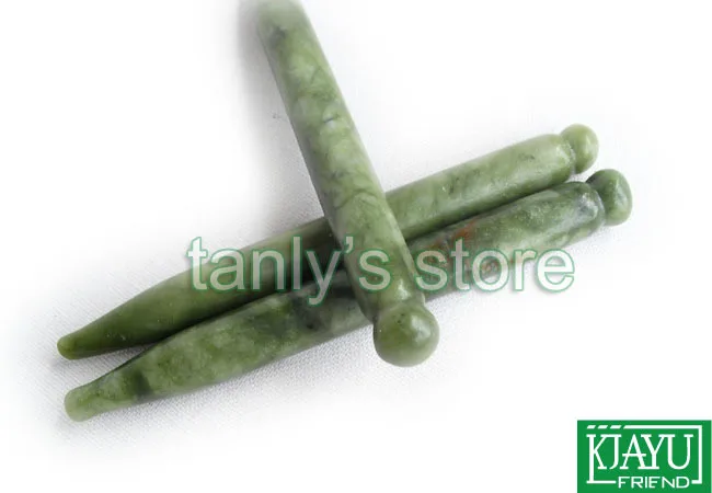 Инструмент Для Массажа Гуаша из натуральной глазури Jade Beauty Board (форма ручки) 2