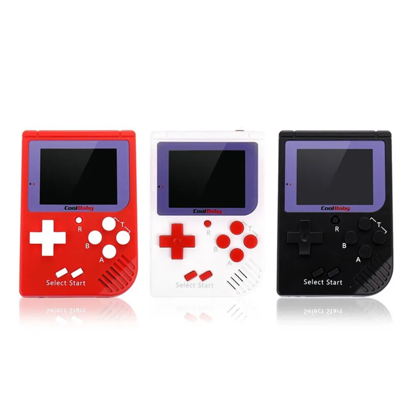 Coolbaby 2,5 дюймов RS-6 Мини Портативный игровой плеер встроенный 129 классические игры ручная консоль 8 бит lcd цветной экран