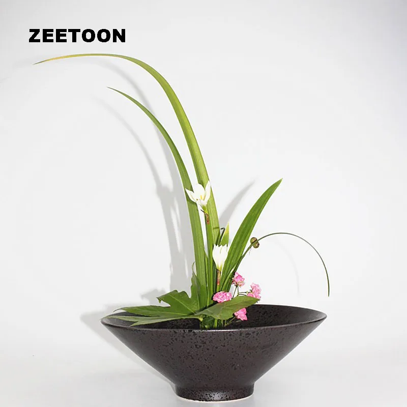 Zen Ikebana гидропонный цветочный горшок грубая керамика настольная Цветочная