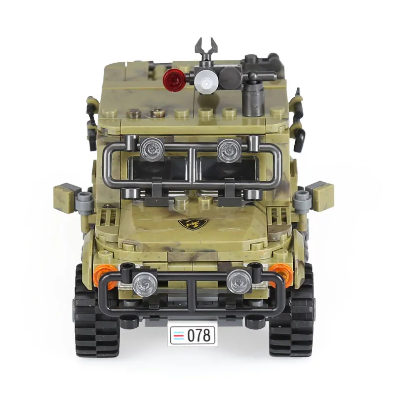 XB06012 Jeep Car Model Military Series Set Building Blocks Bricks Technic Toys Kids Christmas Gift | Игрушки и хобби