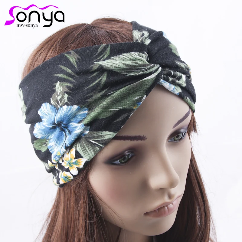 Богемные эластичные повязки для женщин Многоцветный Повседневный стиль