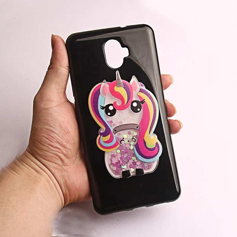 B-Unicorn-purple Yelun для zte лезвие V9 V18 N3 V8 V7 M2 M2 lite Z17mini N1 чехол 3D Микки и Минни Маус единорог с принтом зыбучих песков жидкостный мягкий силиконовый задний Чехол - Цвет: B-Unicorn-purple