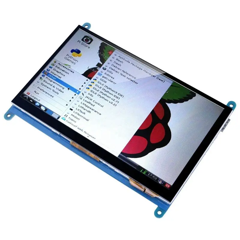 7-дюймовый сенсорный TFT ЖК-дисплей модуль HDMI 800x480 для Raspberry Pi 3 2 Model B и RPi 1 + A BB Черный