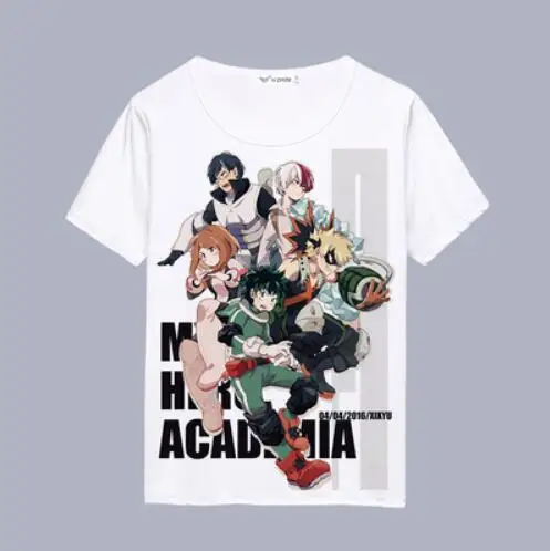 15 Детская футболка с надписью «Boku no Hero Academy» для мальчиков Midoriya Izuku Bakugou Katsuki OCHACO URARAKA, футболка с короткими рукавами с надписью «My Hero Academy» - Цвет: 15