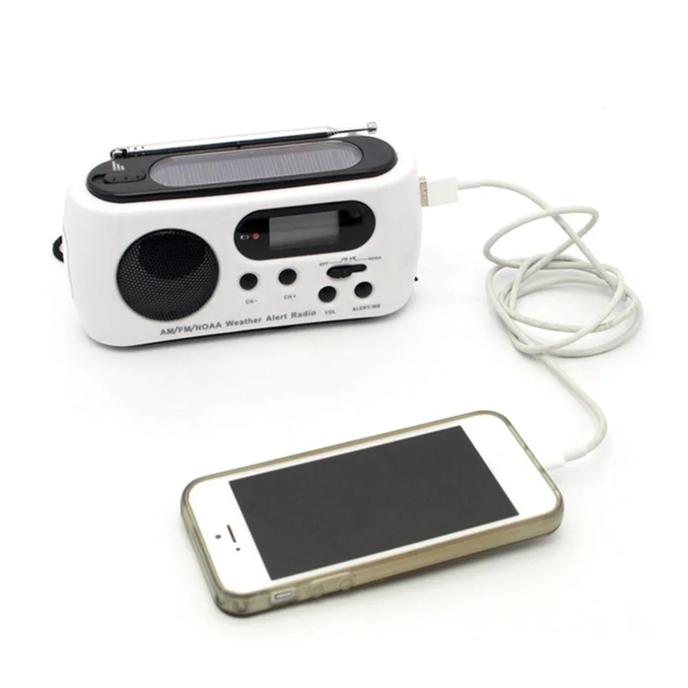 Портативный Многофункциональный чрезвычайных фонарик FM/AM радио многополосные с