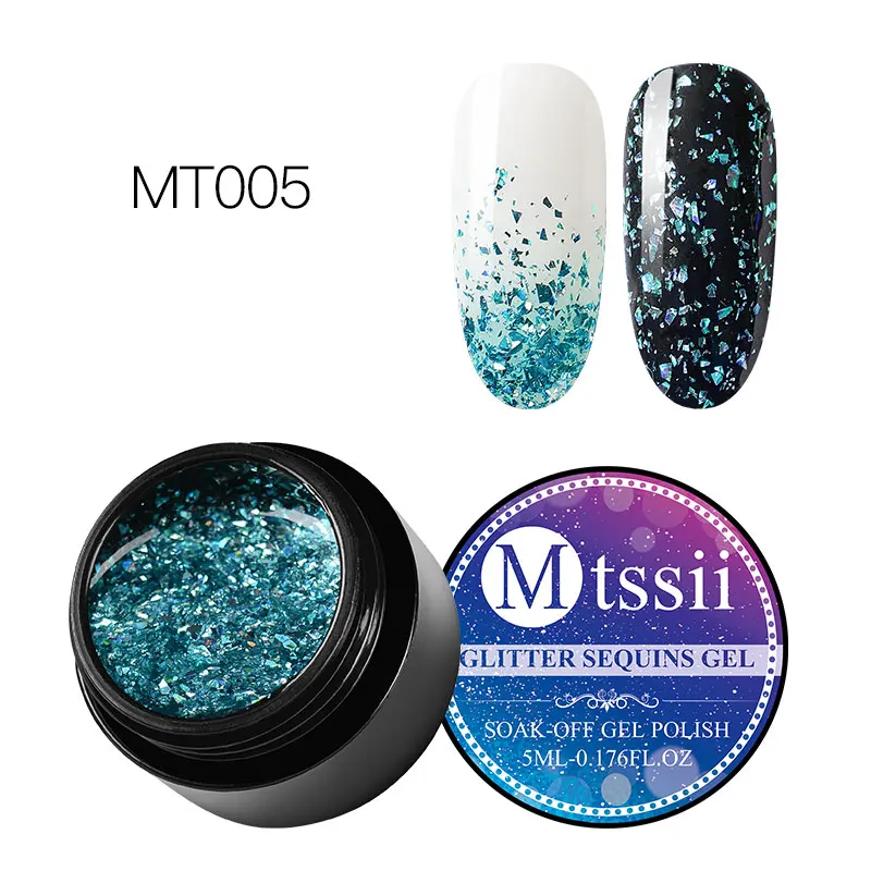 S03063 Mtssii блеск для губ Хамелеон Гель-лак UV Soak Off Nail Art Лак Стойкий цвет покрытие живопись гель 5 мл гель для ногтей с блестками лак - Цвет: S03063