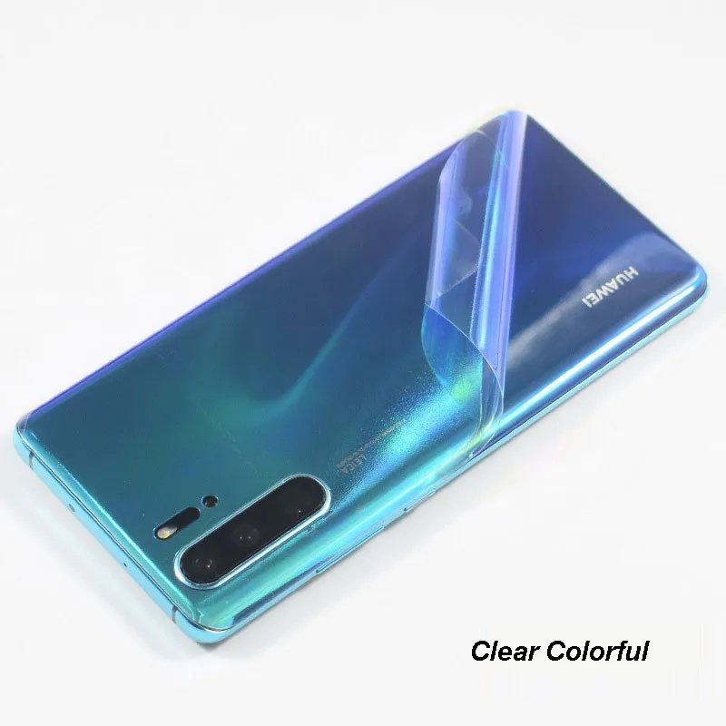 Clear Colorful 3D карбоновая пленка для телефона наклейка для HUAWEI P30 Pro P20 Lite mate 20X20 Pro HONOR 8X9 10 Lite V10 - Цвет: Clear Colorful