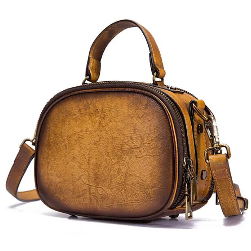 Женская сумка новая классическая ретро высокого качества из воловьей кожи