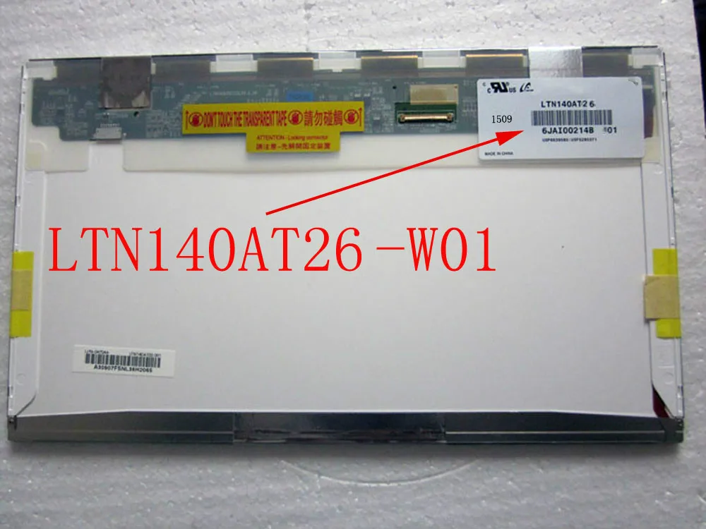 

LTN140AT26-W01 LTN140AT26 W01 40PINS LCD Screen Panel Original 1366*768