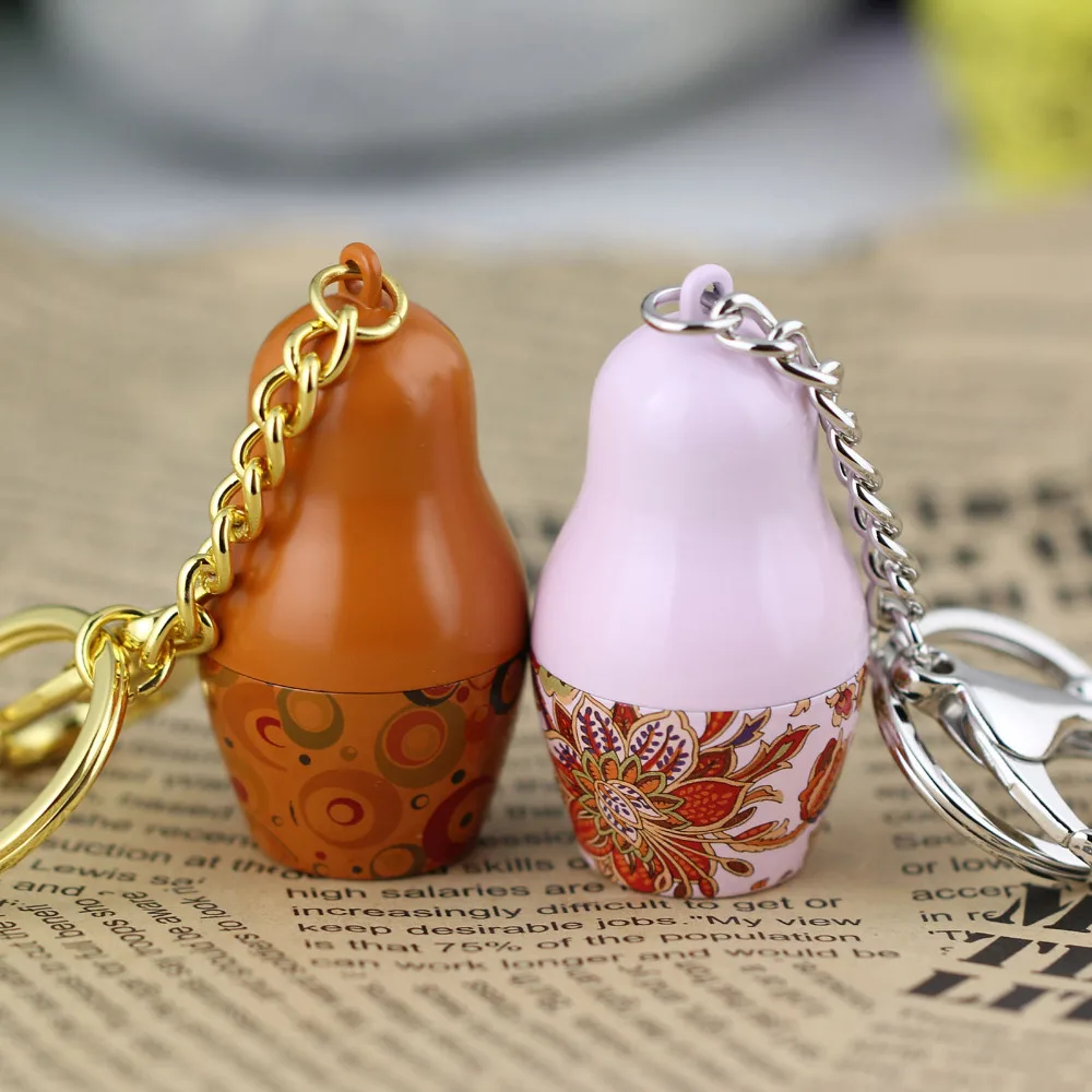 Красочный Матрешка пара брелок креативный подарок на день Святого Валентина