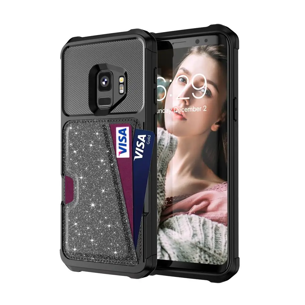 For Samsung Galaxy S10 Plus S10e Premium PU Leather Back Cover Wallet Card Slot Shockproof Car Holder Magnetic Absorption Case |