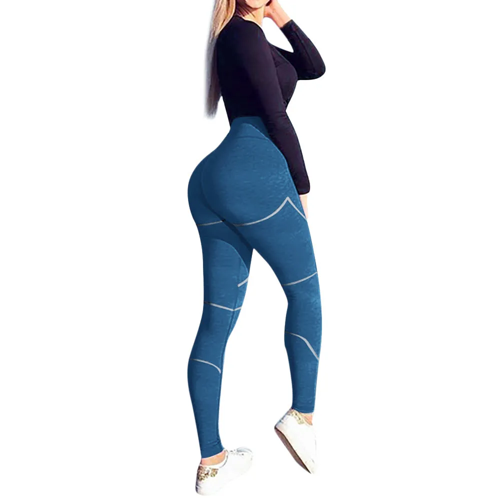 Женские леггинсы в полоску JAYCOSIN модные спортивные Леггинсы стиле хип-хоп для