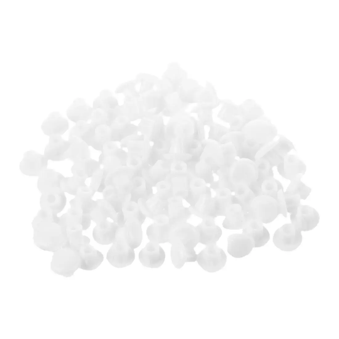 

100 Pcs Hot Sale Home Furniture Decor 5 mm White Plastic Hole Drilling Cover Picture Hanger Screw Plug