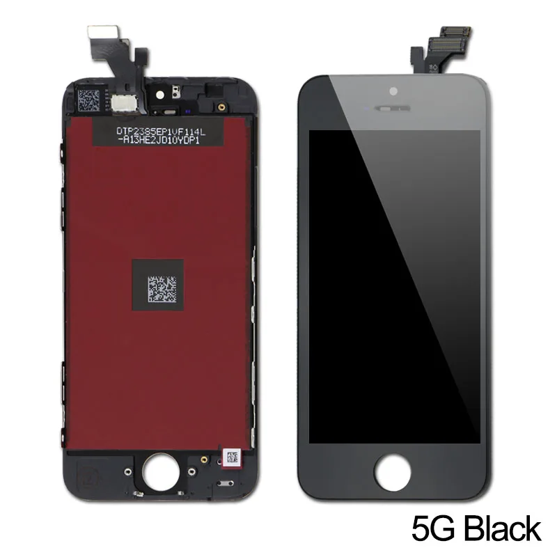 1 шт. AAA качество сенсорный экран с ЖК-дисплеем для iPhone 5 5S 5C SE дисплей дигитайзер сборка Замена - Цвет: 5G Black