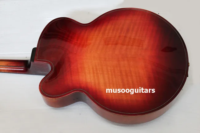 Новый бренд AAA ручной работы Archtop 16 "Джаз гитара с чехлом в Sunburst|Гитары| |