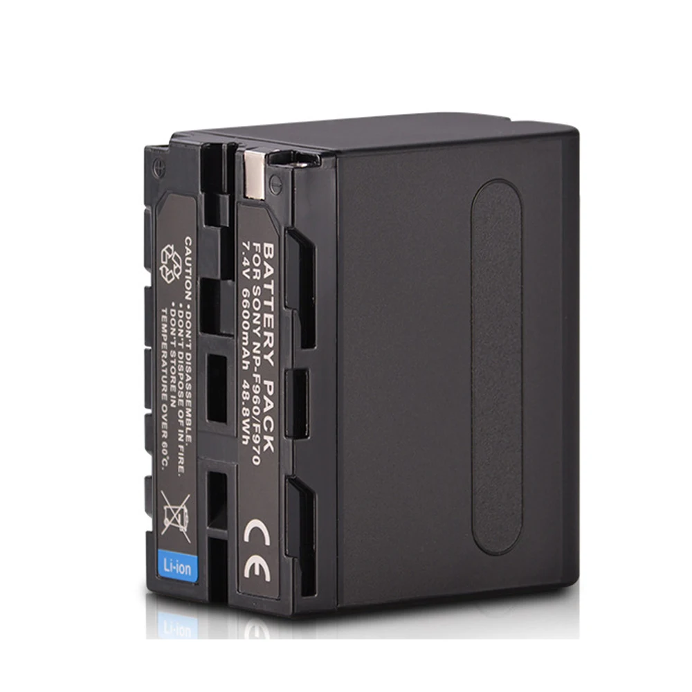 High Quality 7.4V 6600mAh NP-F960 Camera Digital Battery For Sony NP-F970 F550 F770 | Электроника