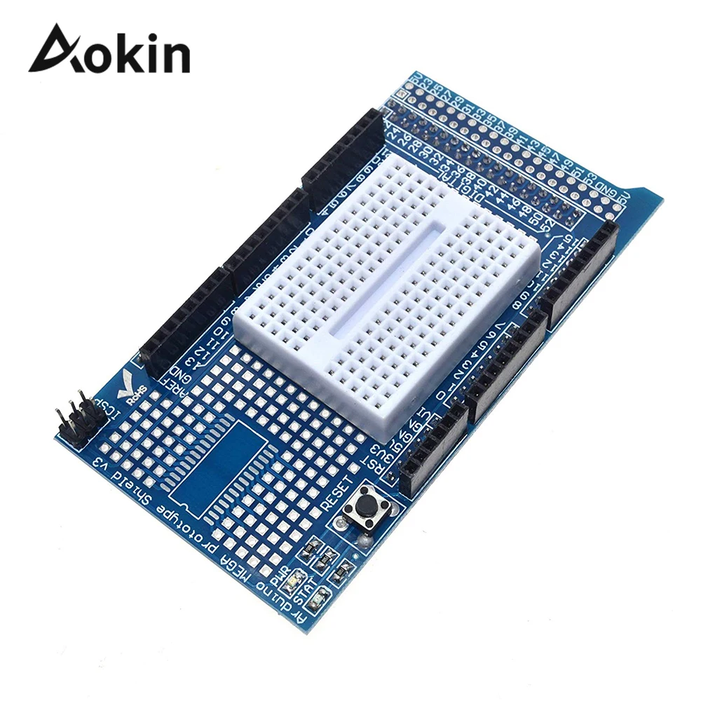 

For UNO/MEGA2560 Proto Shield Prototype Shield Proto Shield V3 with Min Breadboard 170 for Arduino UNO Mega Aokin