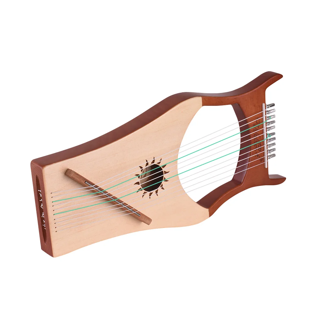 WH03 10-String деревянный Лира Арфы нейлоновыми струнами из розового дерева Topboard