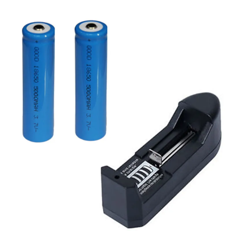 Бесплатная доставка 2 шт. перезаряжаемая батарея 18650 5000 мАч + AAA AA 14500 10440