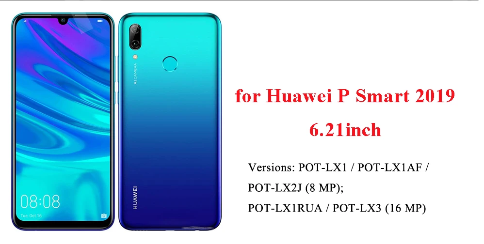 6,2" huawei P Smart POT-LX3 POT-LX1 чехол качественный кожаный чехол для телефона huawei P Smart Smart2019 откидной Чехол-кошелек